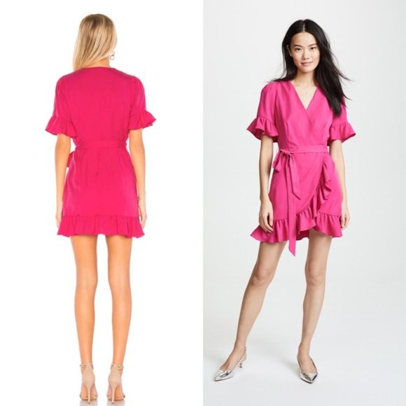 Line & Dot Cherie Dress in Fuchsia - Picture 2 of 5